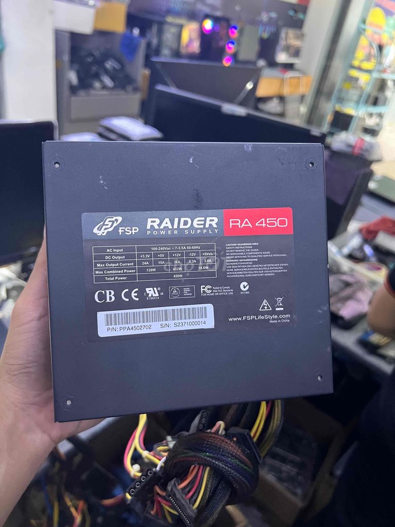 NGUỒN RAIDER RA450 450W CHO ANH EM BUILD CASE