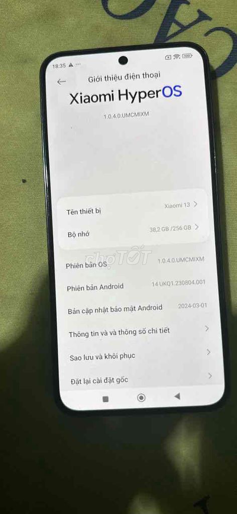 Xiaomi Mi 13 8GB/256GB Đen. Mua bán Điện thoại tại Thành phố Dĩ An Bình Dương được đăng bởi sơn hình 1