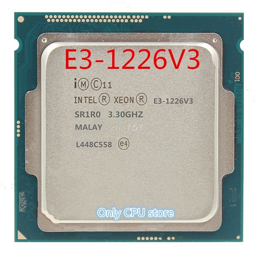 XEON 1226V3 SK 1150 MẠNH= I5 4690 - SÁNG BÓNG