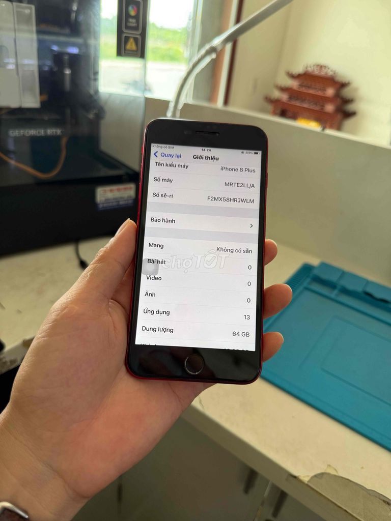 Apple iPhone 8 Plus. Mua bán Điện thoại tại Huyện Thuỷ Nguyên Hải Phòng được đăng bởi Hùng Nguyễn THP store hình 1