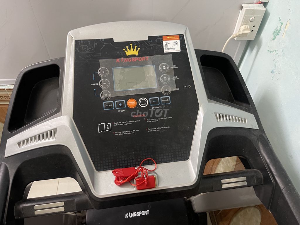Máy chạy bộ KINGSPORT Đen, Xám