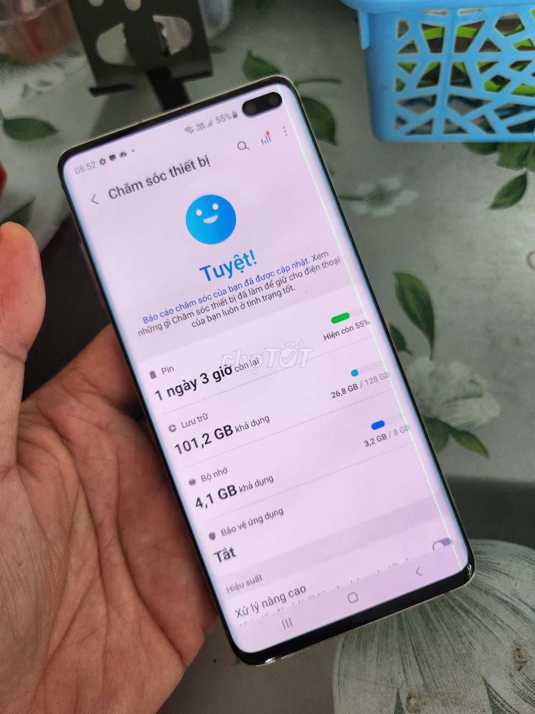 Samsung S10 Plus 128GB Trắng màn hình sọc. Mua bán Điện thoại tại Thị xã Tân Uyên Bình Dương được đăng bởi Được hình 1