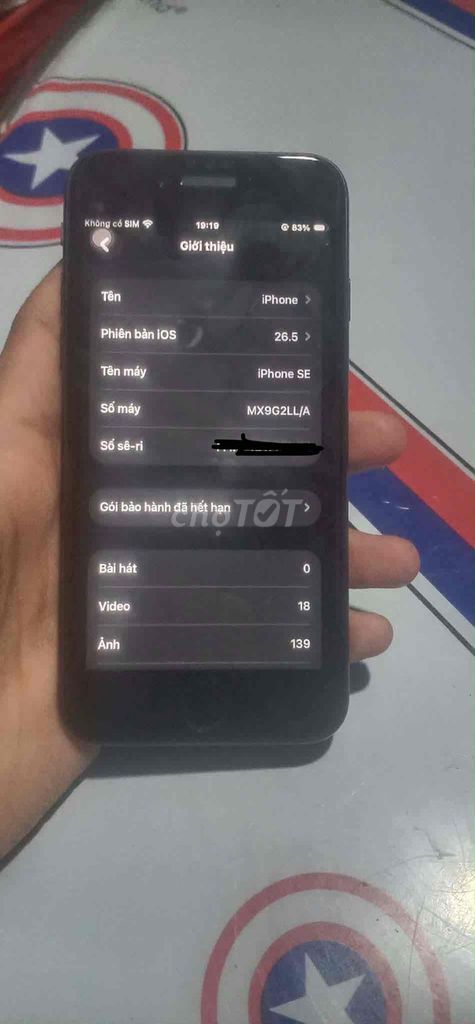 Apple iPhone SE 2 64GB Đen cần gl. Mua bán Điện thoại tại Huyện Tam Bình Vĩnh Long được đăng bởi SI102 VSCL2O3 hình 1