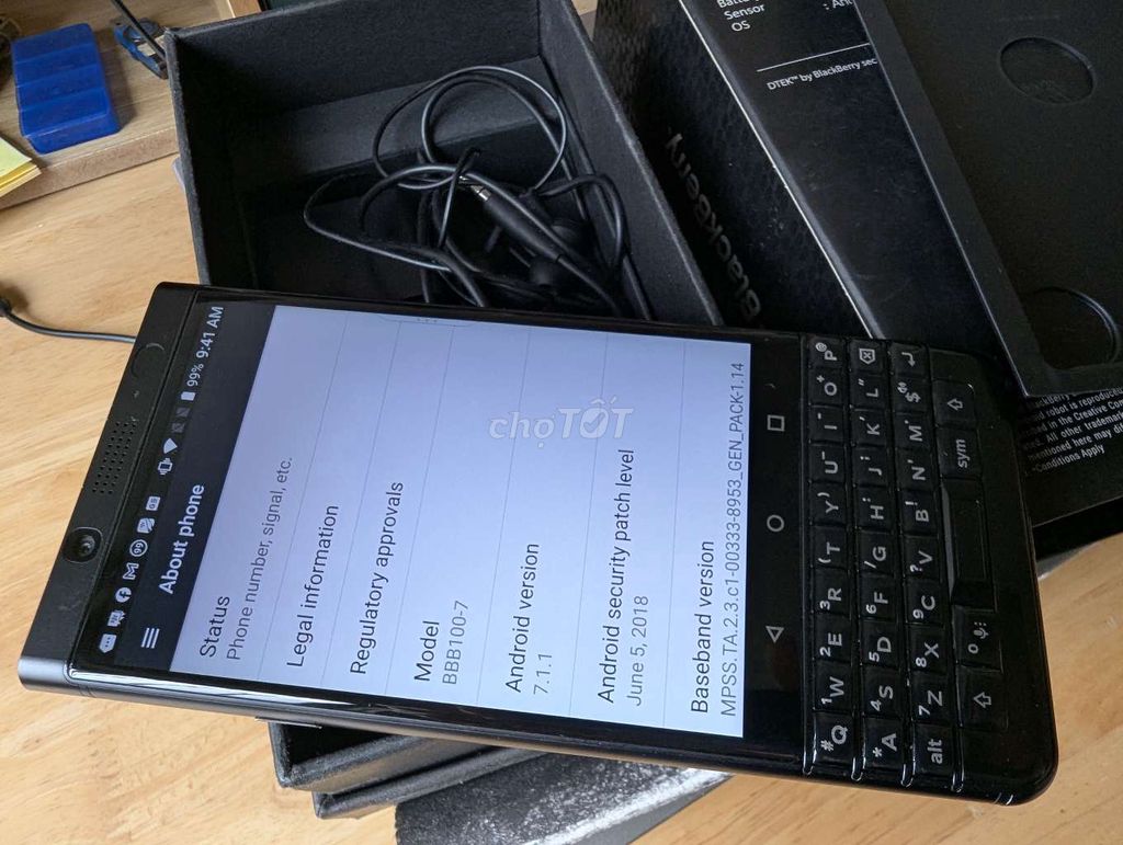 Blackberry Keyone 64GB Đen Ấn Độ. Mua bán Điện thoại tại Quận Hoàng Mai Hà Nội được đăng bởi Vũ Quang hình 1