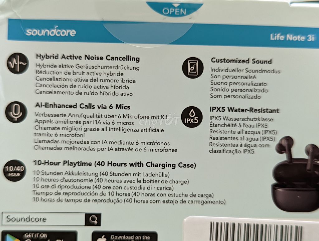 Tai nghe TWS Anker Soundcore Life Note 3i new seal. Mua bán Tivi, Âm thanh tại Thành phố Thủ Dầu Một Bình Dương được đăng bởi Ken hình 1