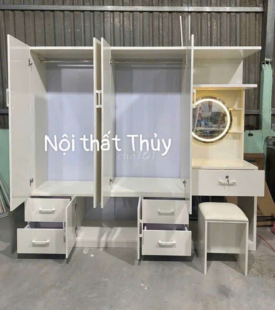Tủ quần áo Nhựa Đài Loan liền bàn trang điểm . Mua bán Tủ, kệ gia đình tại Quận Tân Phú Tp Hồ Chí Minh được đăng bởi Phương thủy hình 1