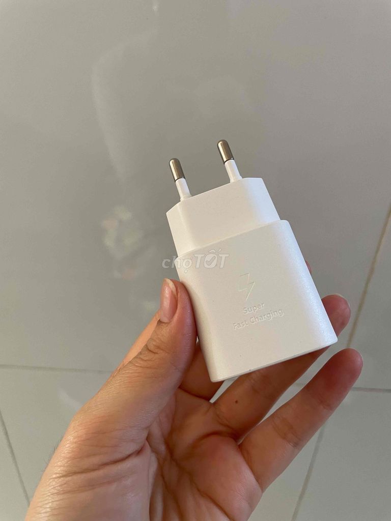 Bộ sạc cáp Samsung 25W Trắng Sạc nhanh. Mua bán Phụ kiện (Màn hình, Chuột...) tại Quận Bình Thuỷ Cần Thơ được đăng bởi phụ kiện đt hình 1