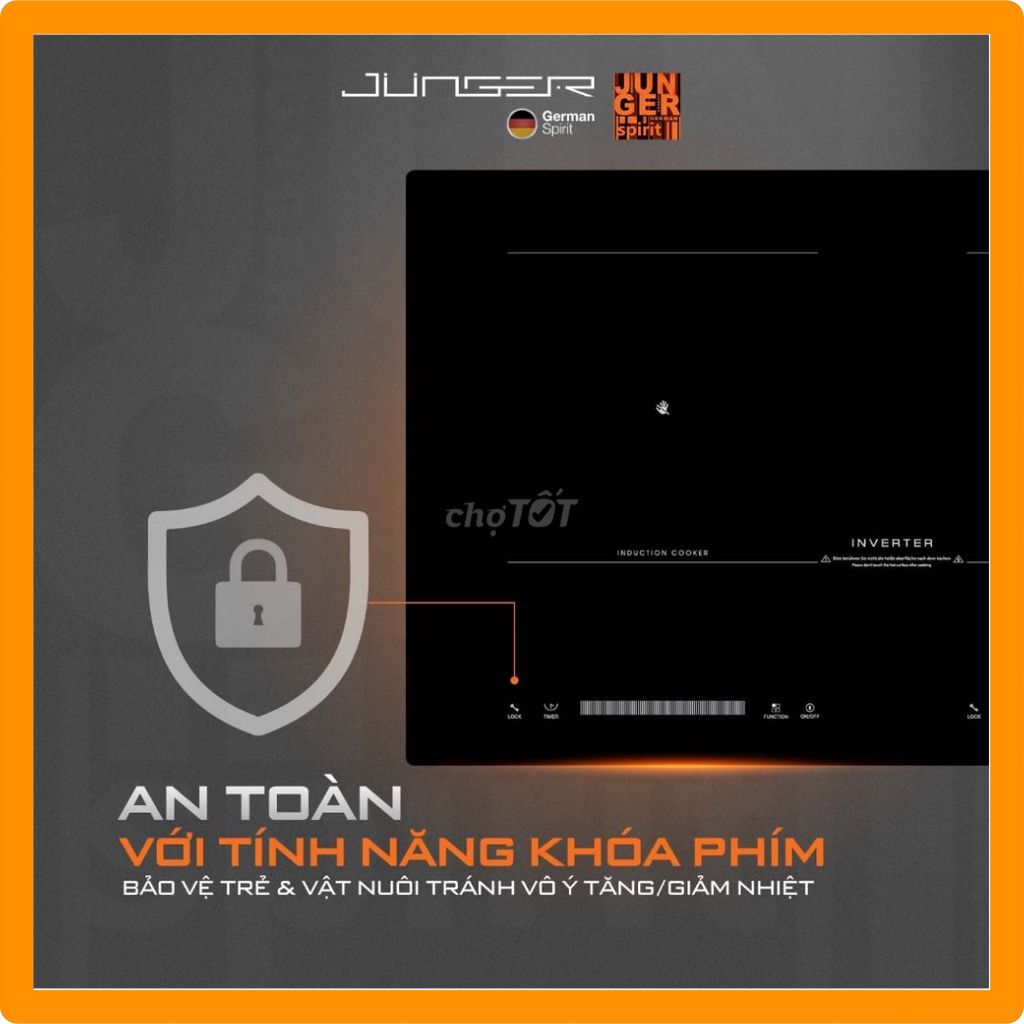 Bếp điện từ đôi Junger MTD-71 Nhập khẩu Thái Lan. Mua bán Bếp, lò, đồ điện nhà bếp tại Quận Tân Bình Tp Hồ Chí Minh được đăng bởi Hoangcuonghome  hình 5