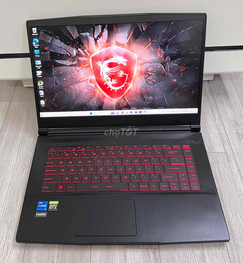 MSI GF63 :i5-11400H/8gb/512gb/RTX3050 Ti/máy đẹp