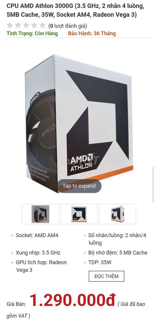 Bán Athlon 3000G còn bảo hành hơn năm 128369552