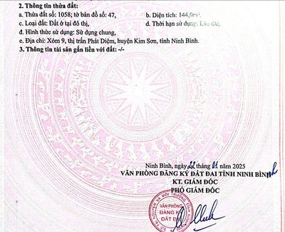 Cần bán gấp lô đất 144m2. Mua bán đất tại Huyện Kim Sơn Ninh Bình được đăng bởi Trung Đức