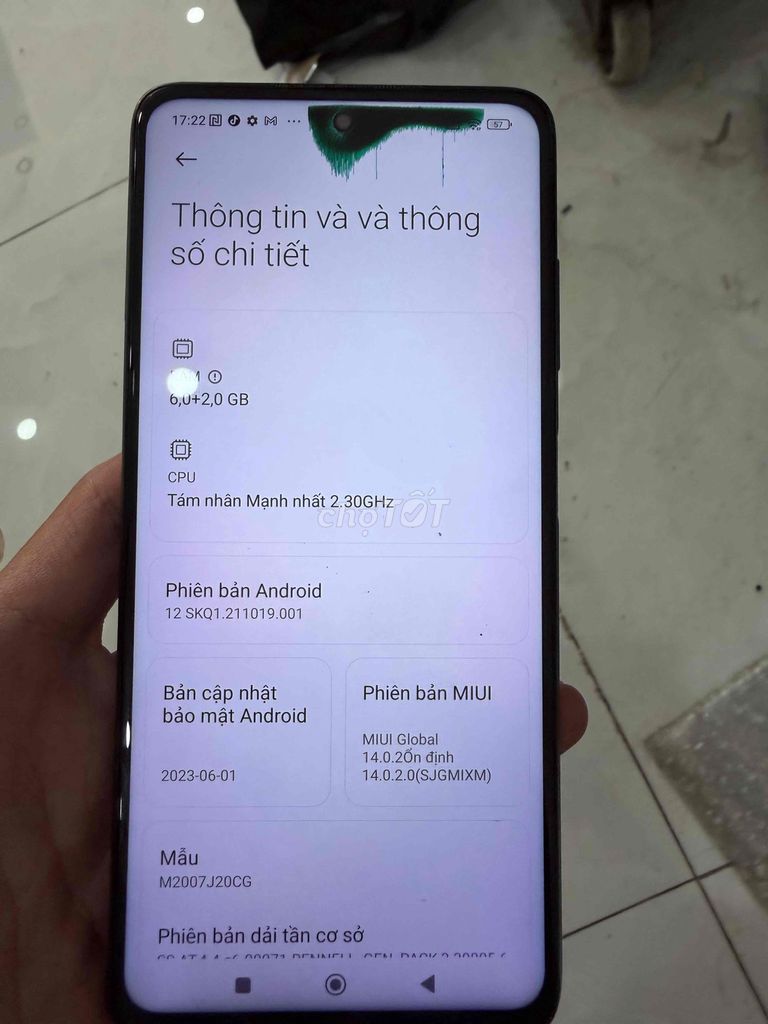 Poco X3 6/128. Mua bán Điện thoại tại Huyện Bình Chánh Tp Hồ Chí Minh được đăng bởi Vũ Mobile hình 1