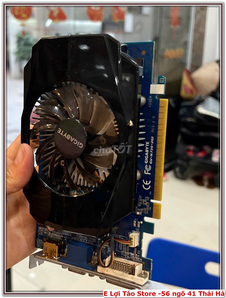 E pass Card đồ họa Gigabyte GT730 2GB VGA HDMI DVI. Mua bán Linh kiện (RAM, Card...) tại Quận Đống Đa Hà Nội được đăng bởi Nguyễn Tiến Lợi hình 1