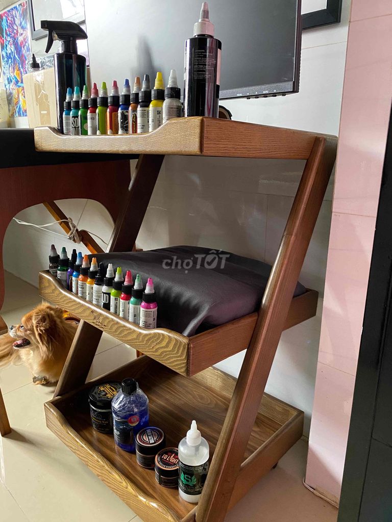 Kệ gỗ thịt 3 tầng có bánh xe. Mua bán Tủ, kệ gia đình tại Quận Gò Vấp Tp Hồ Chí Minh được đăng bởi Y Bảo hình 1