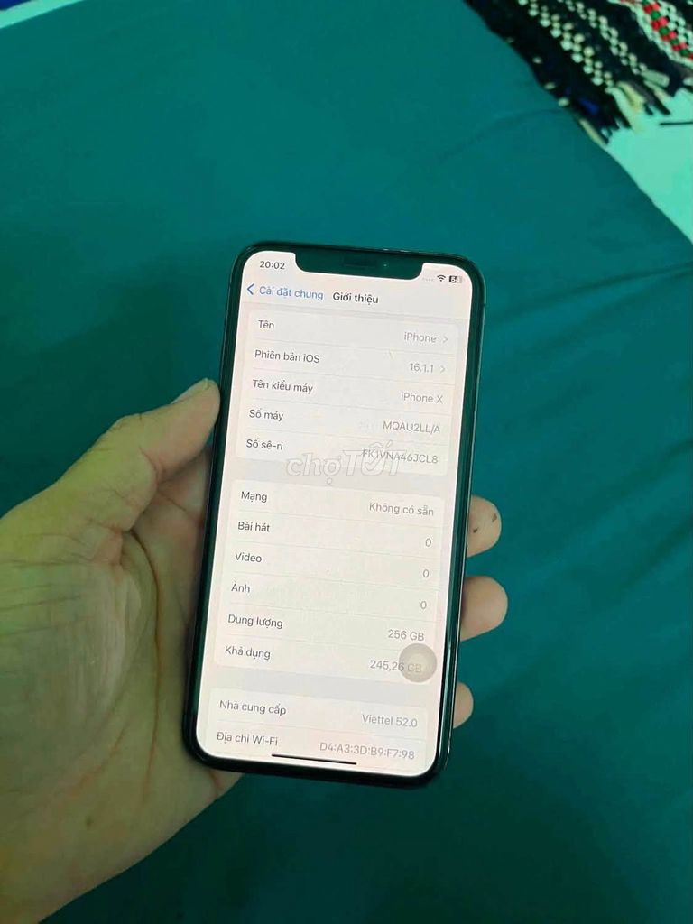 Apple iPhone X 256GB Đen. Mua bán Điện thoại tại Quận Tân Phú Tp Hồ Chí Minh được đăng bởi Hội Đồ Điện Tử hình 1