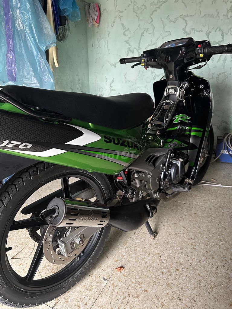 Suzuki Satria 2000 Xanh lá đen. Mua bán Xe máy tại Thị xã Hoàng Mai Nghệ An được đăng bởi hoi nguyenduc hình 1