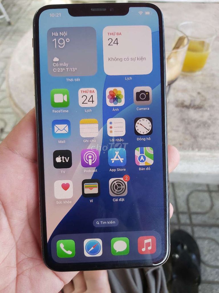 Iphone XS Max 256g quốc. Pin thay pin pisen mới