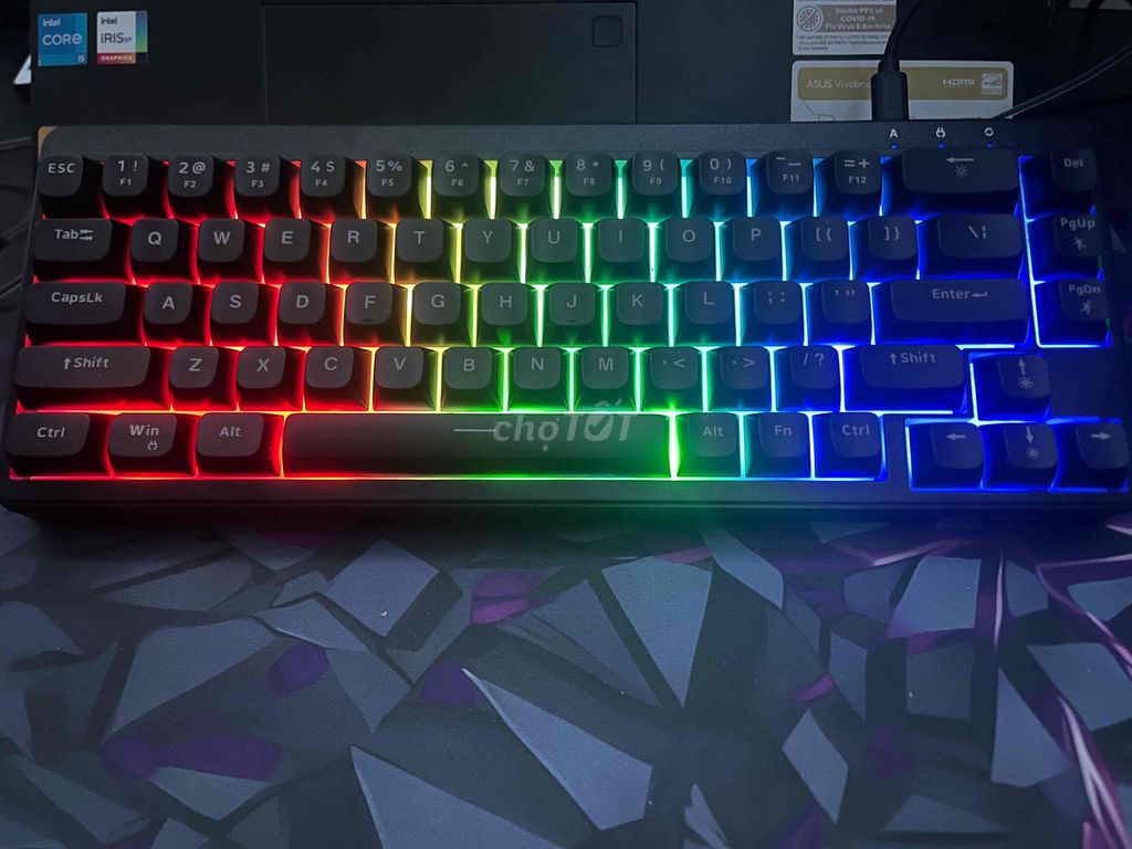 Bàn gải phím cơ RGB Đen làm việc chơi game. Mua bán Phụ kiện (Màn hình, Chuột...) tại Quận Đống Đa Hà Nội được đăng bởi Vinh hình 1