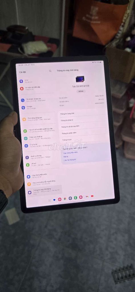 Tab S9 Wifi 8/128 kèm spen bh 12/2024