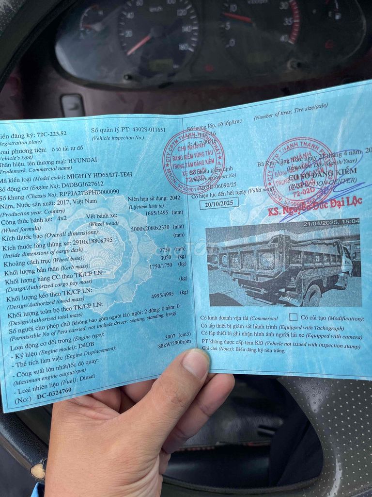 xe ben hd65. Mua bán Xe tải, xe ben tại Thành phố Bà Rịa Bà Rịa - Vũng Tàu được đăng bởi tí nhóc hình 3