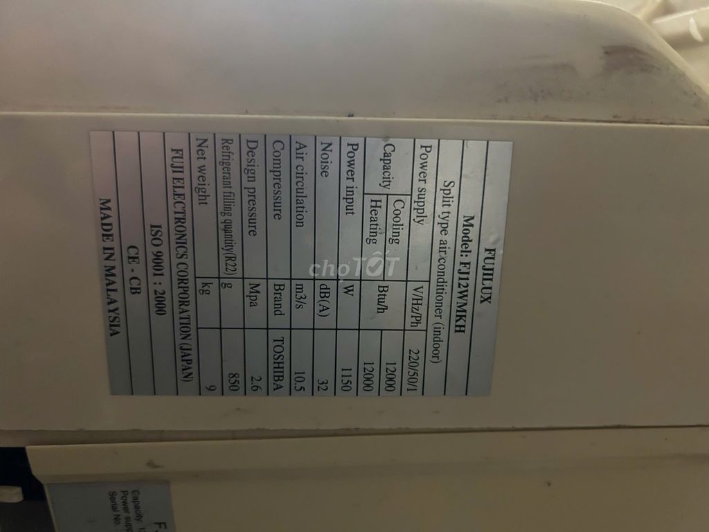 Điều hòa 2 chiều 12000 BTU. Mua bán Máy lạnh, điều hoà tại Quận Hoàn Kiếm Hà Nội được đăng bởi Vũ Quang Tú hình 1