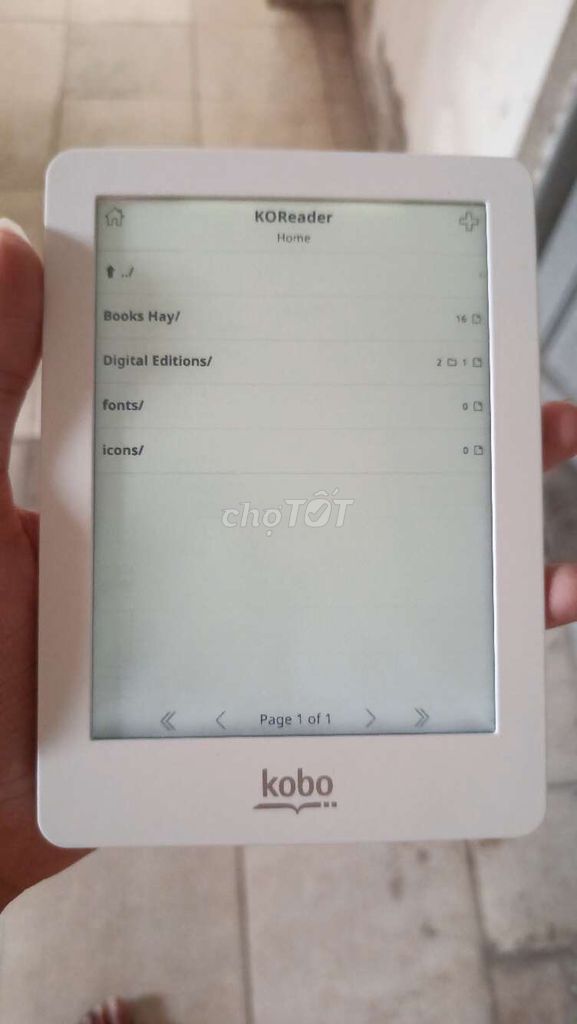 Máy đọc sách Kobo Glo Trắng. Mua bán Máy tính bảng tại Quận Hai Bà Trưng Hà Nội được đăng bởi Bình An Phạm hình 1