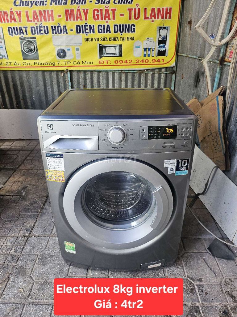 Máy giặt Electrolux 8kg cửa trước Đã sử dụng. Mua bán Máy giặt tại Thành phố Cà Mau Cà Mau được đăng bởi Duy Nguyễn hình 1