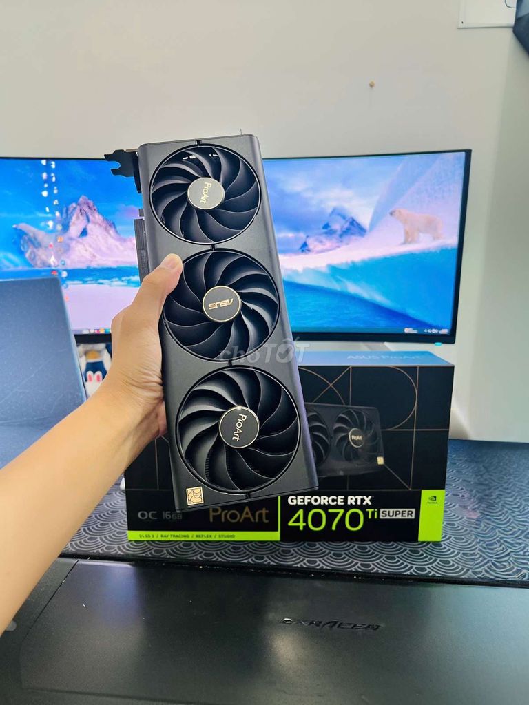 Cặp VGA 4070Ti Super ProArt vs Gaming X Slim