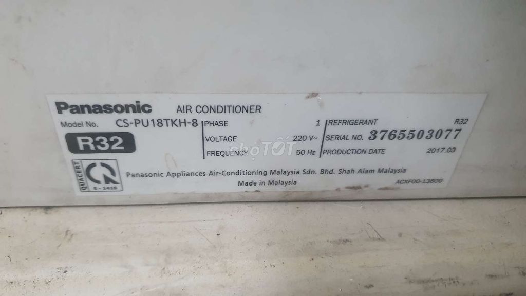 Máy lạnh panasonic inveter 2.0hp rẻ bhanh 6thang