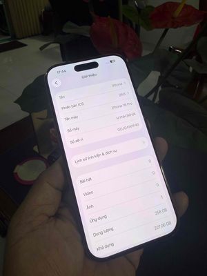 Apple iPhone 16 Pro 256GB Xám Đã qua sử dụng