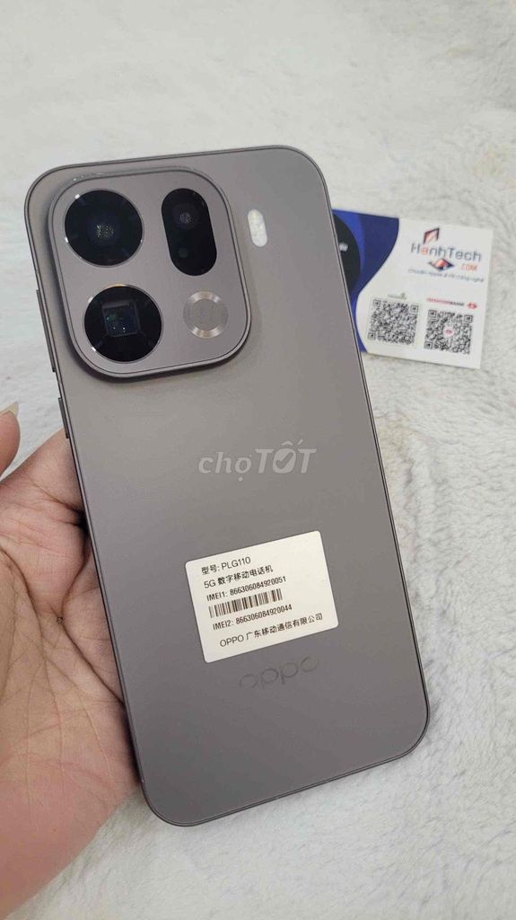 OPPO Find X9 Pro 512GB Xám đẹp keng fullbox p100. Mua bán Điện thoại tại Quận 3 Tp Hồ Chí Minh được đăng bởi Hạnh Tech hình 1