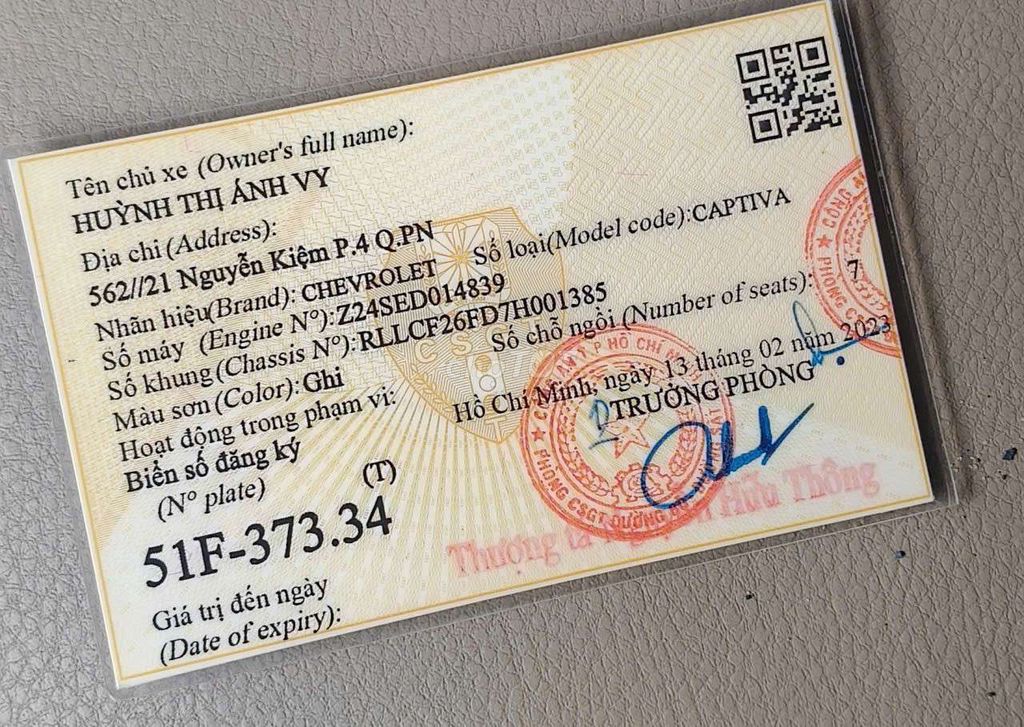 CHEVROLET CAPTIVA 2007 LT 2.4 - 2010 km. Mua bán Ô tô tại Thành phố Thủ Đức Tp Hồ Chí Minh được đăng bởi TRANG XUÂN hình 11