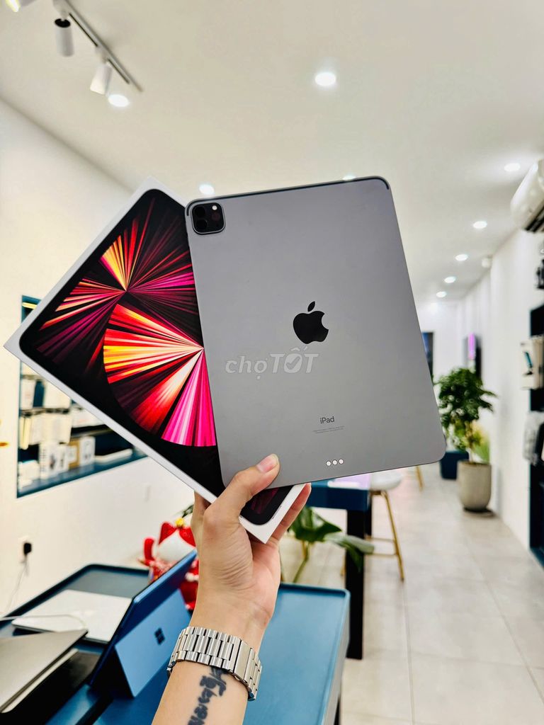 iPad Pro 11 2021 M1 WiFi 128GB Fullbox Pin 100%. Mua bán Máy tính bảng tại Quận Phú Nhuận Tp Hồ Chí Minh được đăng bởi TYMO Việt Nam hình 1