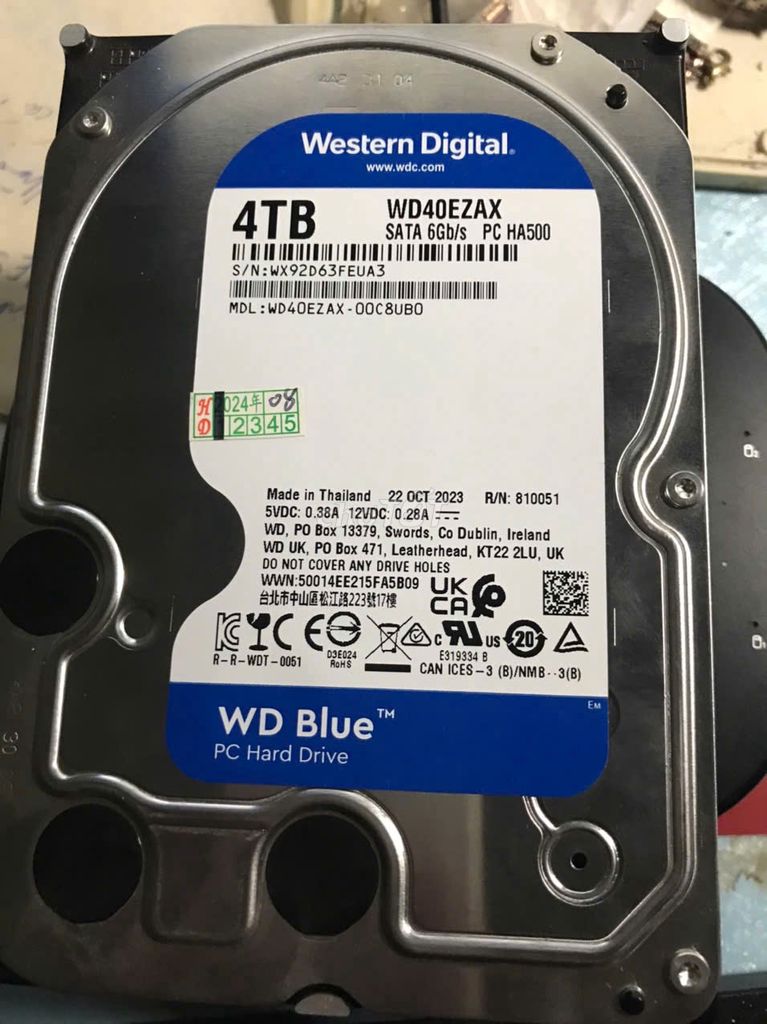 Ổ cứng 3,5 HDD WD 4TB Như mới. Mua bán Linh kiện (RAM, Card...) tại Quận Nam Từ Liêm Hà Nội được đăng bởi Bách hoá Mễ trì hình 1