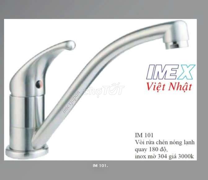 Vòi rửa chén nóng lạnh Imex Việt Nhật IM101. Mua bán Thiết bị vệ sinh, nhà tắm tại Huyện Nhà Bè Tp Hồ Chí Minh được đăng bởi Imex việt Nhật  hình 1