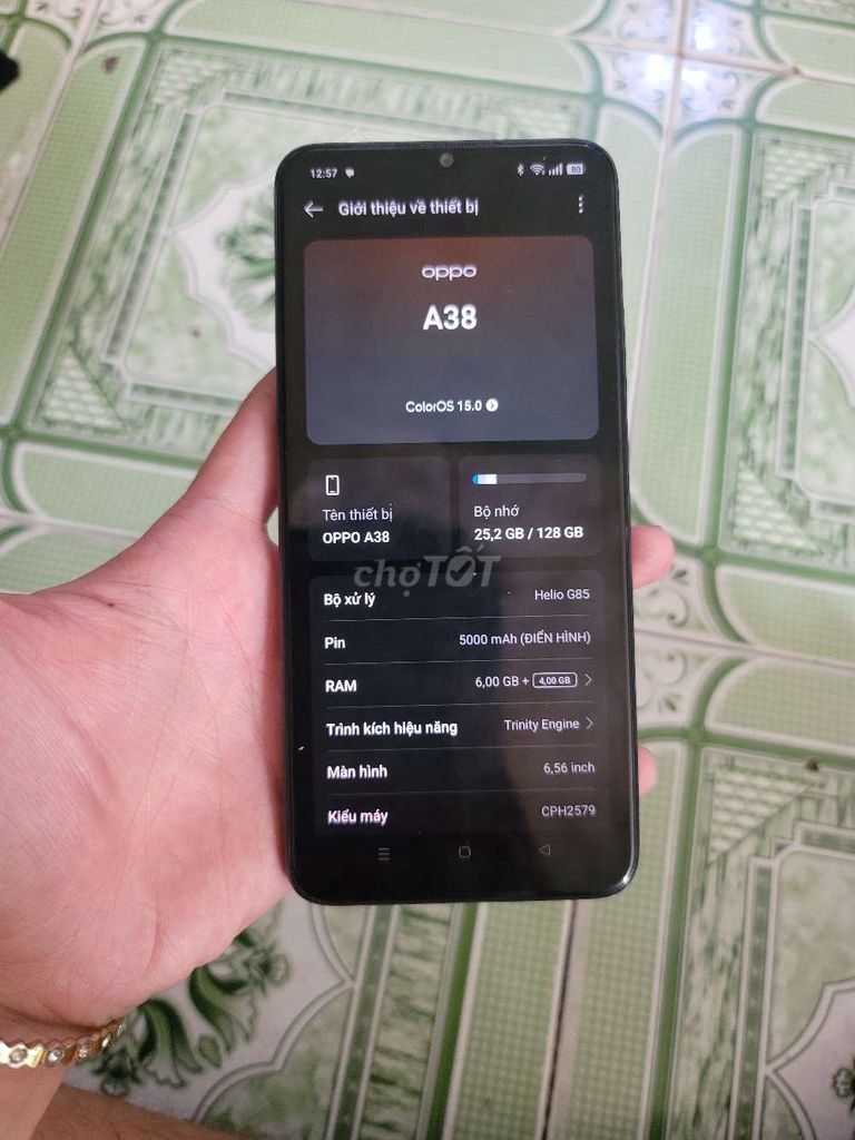 Oppo A38 128GB Đen. Mua bán Điện thoại tại Quận 8 Tp Hồ Chí Minh được đăng bởi Phan Đăng Duy hình 1