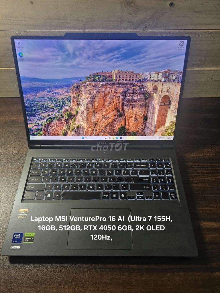 .0233 MSI VenturePro 16 AI U7-155H/RTX4050/OLED 2K. Mua bán Laptop tại Quận Bình Tân Tp Hồ Chí Minh được đăng bởi T D Laptop hình 1