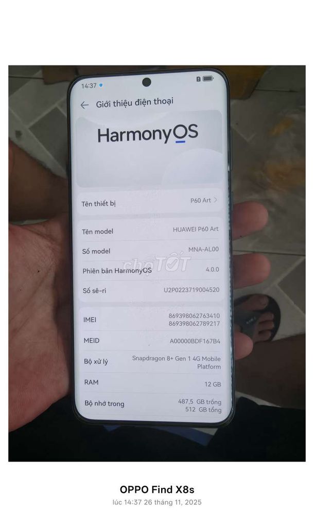 Huawei P60 Art Xanh 512GB quốc tế hamony. Mua bán Điện thoại tại Thành phố Bến Tre Bến Tre được đăng bởi Từ Tuấn Bến Tre hình 1