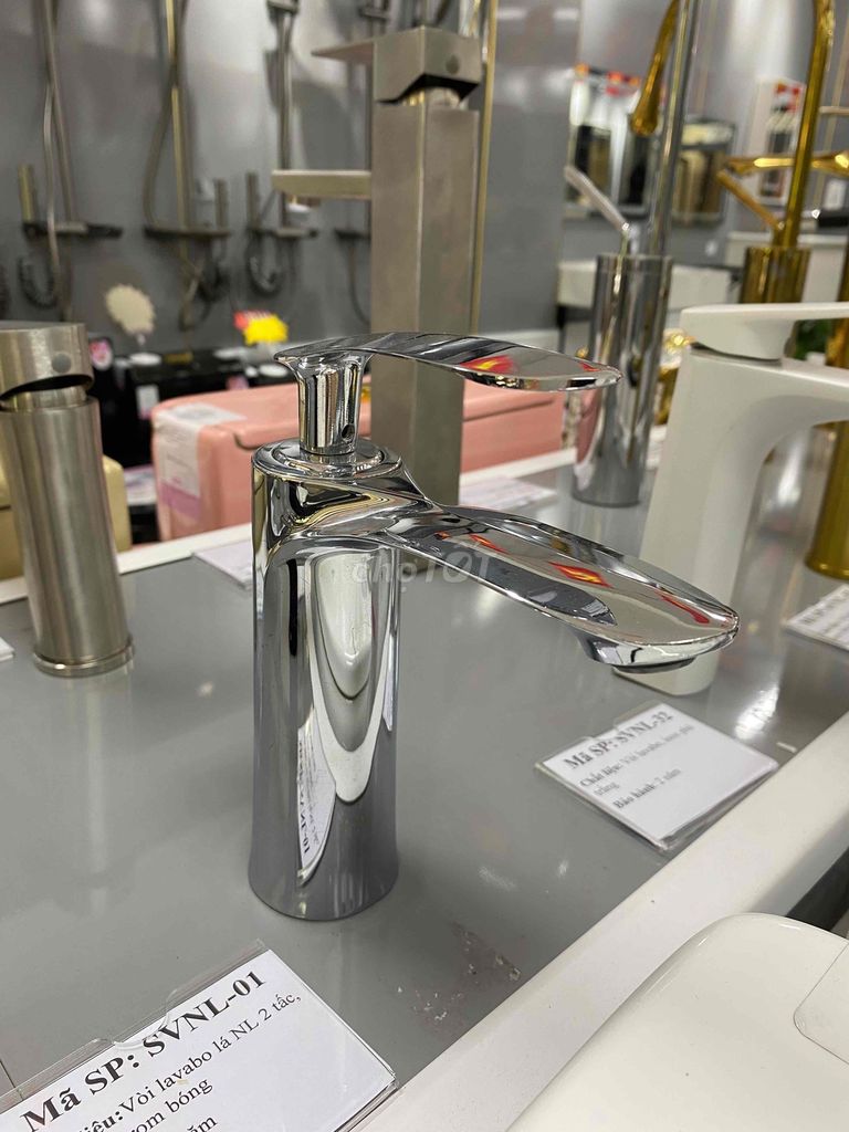 Vòi lavabo Inox Nóng lạnh. Mua bán Thiết bị vệ sinh, nhà tắm tại Quận Tân Phú Tp Hồ Chí Minh được đăng bởi Ngọc Ngân Oanh hình 1