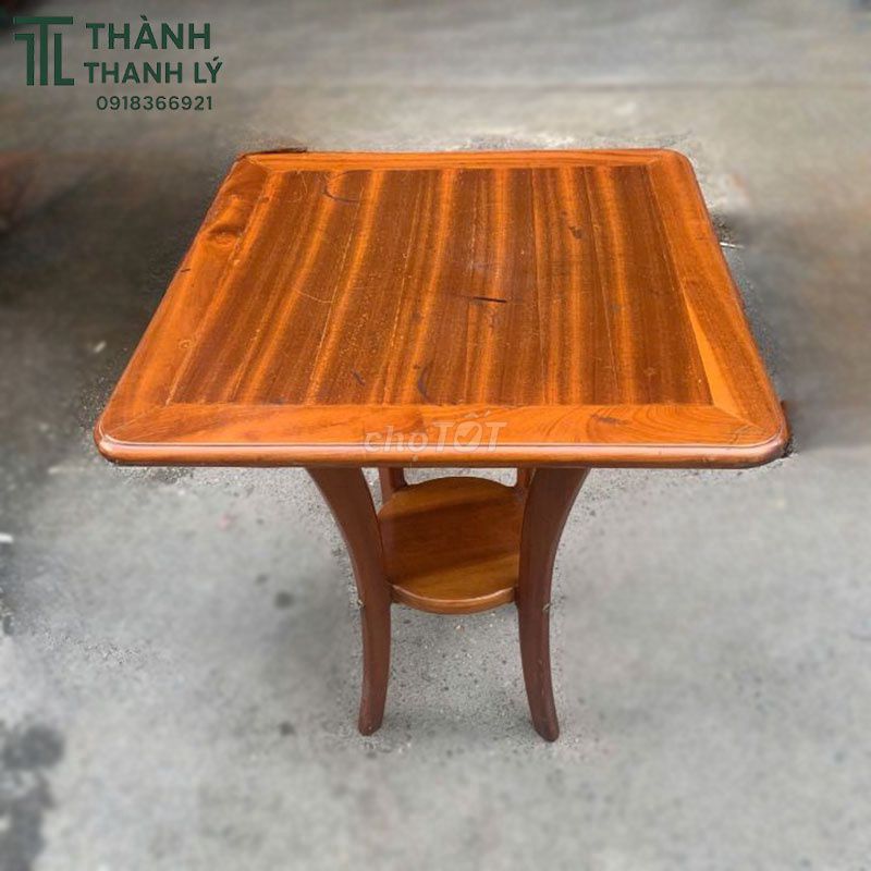 Bộ Bàn Ghế Gỗ Tự Nhiên Nâu Đỏ Mini Mới 90% . Mua bán Bàn ghế tại Quận Bình Thạnh Tp Hồ Chí Minh được đăng bởi Thành Thanh Lý  hình 1