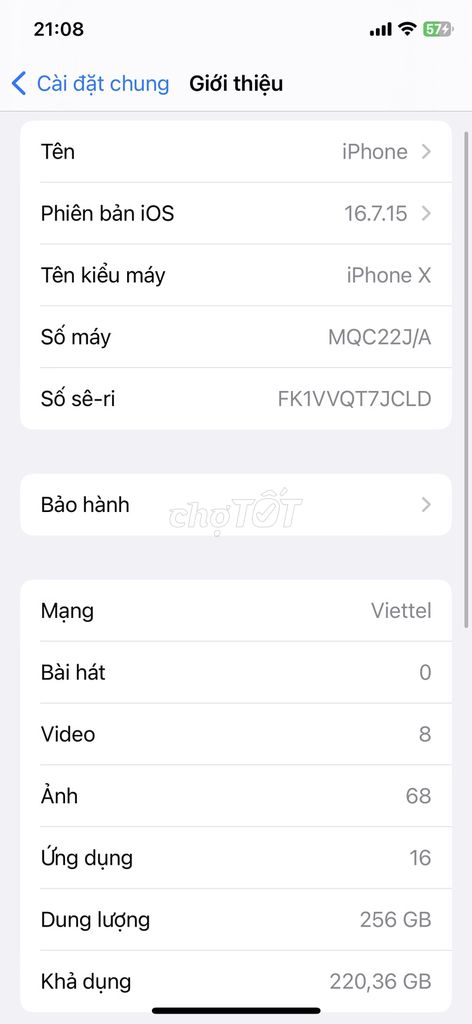 iPhone X 256GB. Mua bán Điện thoại tại Thành phố Buôn Ma Thuột Đắk Lắk được đăng bởi Đình Phúc Trần hình 1