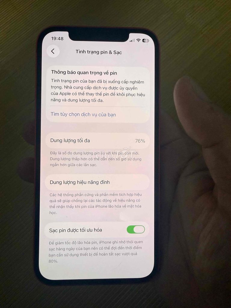 Apple iPhone 12 128GB Đỏ Pin đã thay. Mua bán Điện thoại tại Quận Nam Từ Liêm Hà Nội được đăng bởi Tiến Trần hình 1