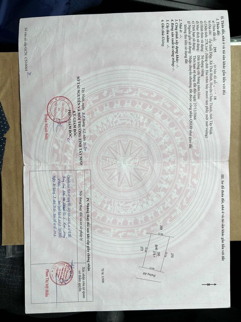 Bán đất giảm giá 12m ngang và nhà