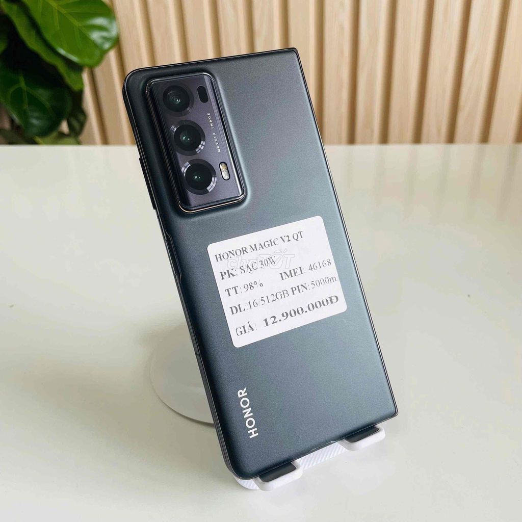 Honor Magic V2 5G QT - 16/512GB - Đẹp 98%. Mua bán Điện thoại tại Quận Ninh Kiều Cần Thơ được đăng bởi Hmphone hình 1
