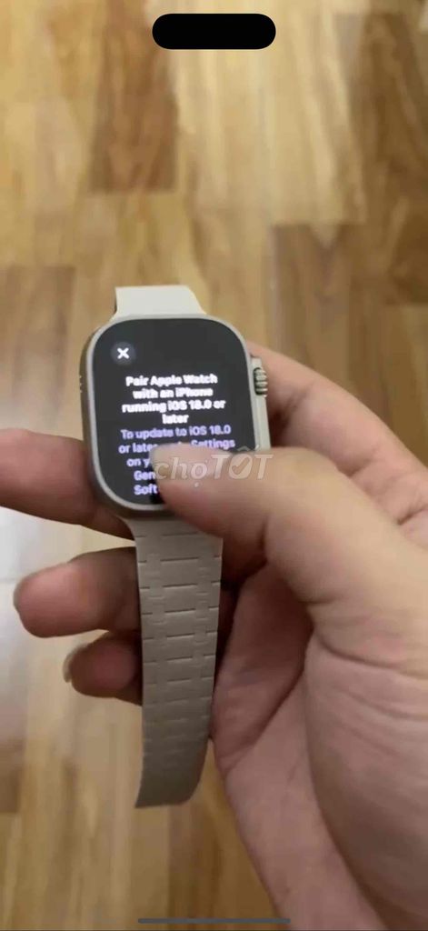Apple Watch Ultra 2 GPS 49mm Titan Đã Sử Dụng. Mua bán Thiết bị đeo thông minh tại Huyện Hoài Đức Hà Nội được đăng bởi TRIEU XUAN LOC hình 3