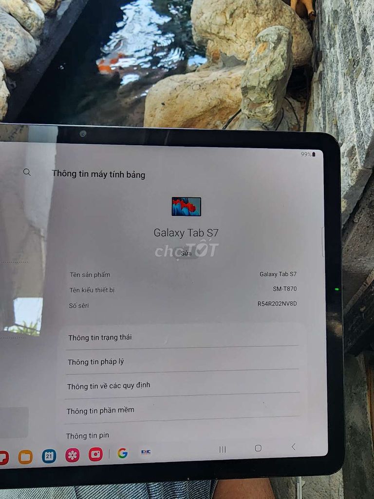 Samsung Galaxy Tab S7 Xám 6GB/128GB. Mua bán Máy tính bảng tại Thành phố Huế Thừa Thiên Huế được đăng bởi Minh Hoàng hình 1