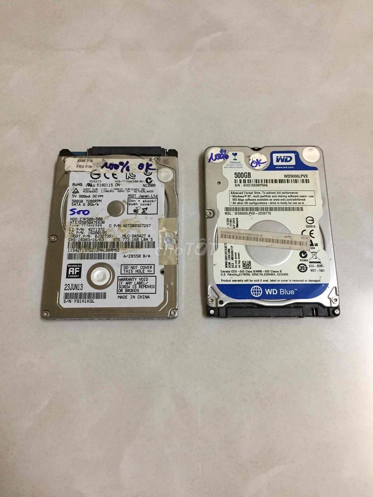 Ổ cứng HDD 500GB Laptop ( dùng được cho máy bàn ). Mua bán Linh kiện (RAM, Card...) tại Quận Tân Phú Tp Hồ Chí Minh được đăng bởi Shop Vinh PC hình 1