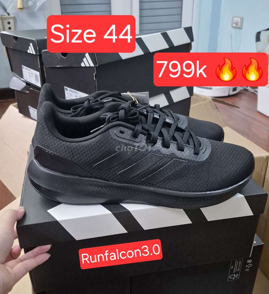Giày Adidas Runfalcon 3.0 Đen sz 44 chính hãng. Mua bán Giày dép tại Huyện Thanh Trì Hà Nội được đăng bởi Hằng Nguyễn hình 1