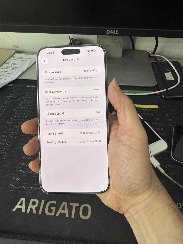 Apple iPhone 15 Pro Max 256GB Trắng Mỹ Like New. Mua bán Điện thoại tại Quận Lê Chân Hải Phòng được đăng bởi Phuong hình 1