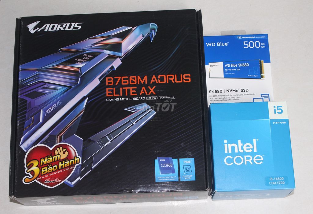 I5-14500/ TUF B760M WIFI/ B760M Aorus AX D5/ 32G R